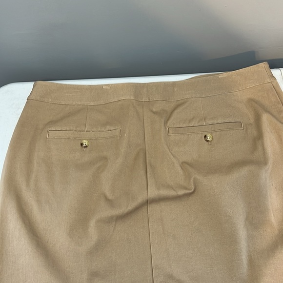 Chaps Tan Skirt Size 16 - Picture 3 of 7